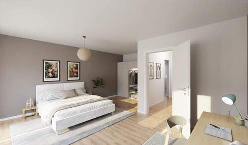 Helles und komfortables Schlafzimmer - Reihenmittelhaus mit 145,30 m² in Heiligenhaus zum Kaufen