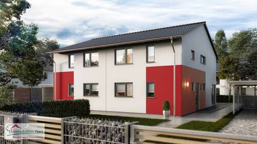 Beispielbild Satteldach - GRENZNÄHE: NEUBAU (DHH) MIT GRUNDSTÜCK