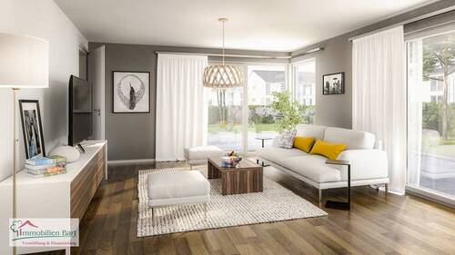 Beispielbild Wohnzimmer - 4 Zimmer Doppelhaushälfte in Perl / Oberleuken