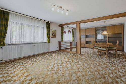 Wohn-Esszimmer EG - 7 Zimmer Einfamilienhaus zum Kaufen in Stutensee / Friedrichstal