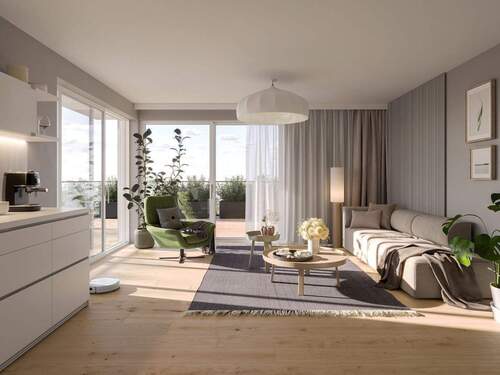 INT_GREEN-VILLAGE-Fritzlar_WHG-23-Wohnzimmer.jpg - Etagenwohnung in Fritzlar zum Kaufen