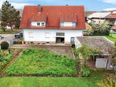Haus Gartenansicht Drohne - 7 Zimmer Mehrfamilienhaus, Wohnhaus zum Kaufen in Keltern / Ellmendingen
