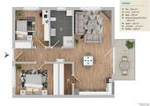 Grundriss Wohnung 2 - 3 Zimmer Etagenwohnung in Vilshofen an der Donau