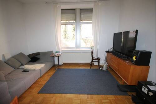Wohnzimmer 1 - Schöne, 2-Zi. Altbauwohnung in Bockenheim Nähe Bockenheimer warte + Parkett + EBK