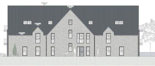 Ansicht Ost - Neubau! Attraktiver Erdgeschoss-Wohnung in Top-Lage von Borken