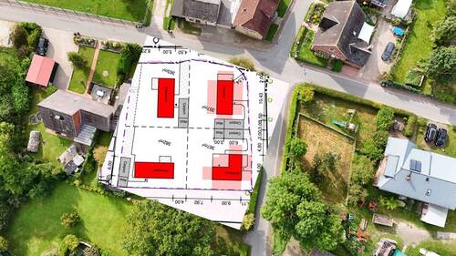 Lageplan Vogelperspektive - 3 Zimmer Einfamilienhaus in Süderstapel