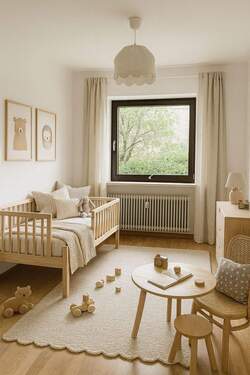 Kinderzimmer (Möbel visualisiert) - Etagenwohnung mit 118,00 m² in Wilhermsdorf zum Kaufen