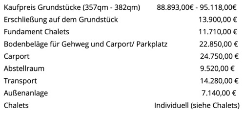 Preisliste - 