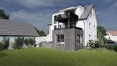 Gartenansicht - 3 Zimmer Etagenwohnung in Wassertrüdingen