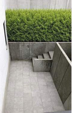 Notausgang und Terrasse - Etagenwohnung mit 44,00 m&sup2; in Berghausen zur Miete