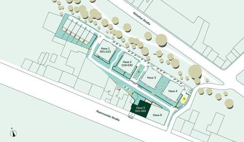 Lage des Mini-Apartments im Quartier - 