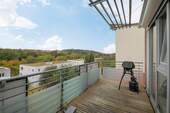 Balkon - 3 Zimmer Etagenwohnung in Karlsruhe / Hohenwettersbach