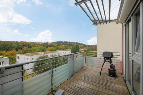 Balkon - 3 Zimmer Etagenwohnung in Karlsruhe / Hohenwettersbach