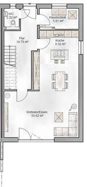 Erdgeschoss Haus 2, Haus 4 und Haus 6 - 