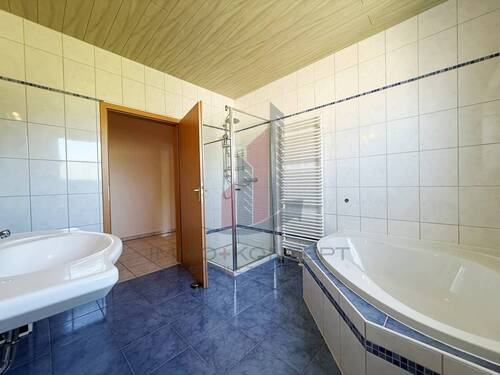 und Dusche sowie Badheizkörper - 