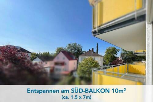 00b_brw_Sued-Balkon10m2.jpeg - 3 Zimmer Etagenwohnung zum Kaufen in Offenbach am Main