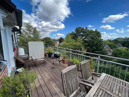 Terrasse nach Süden - Altbaujuwel: Über 200 qm in Toplage
