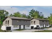 Visualisierung - 50% verkauft: Moderne Doppelhaushälfte mit Garage in Waldrandlage