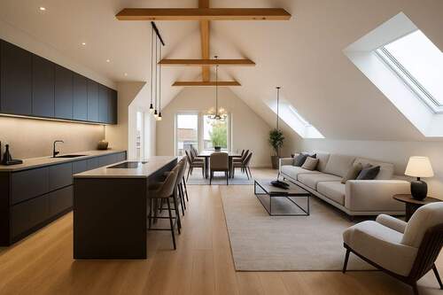 Küche-Visualisiert - 4 Zimmer Etagenwohnung zum Kaufen in Brühl