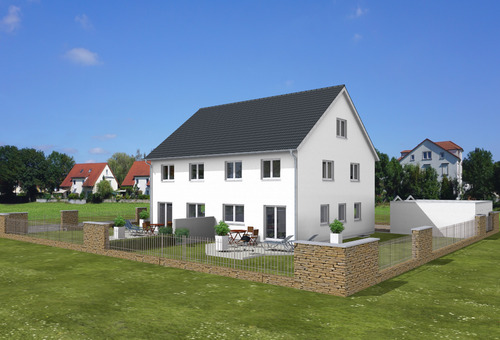 Garten Giebel Ost Variante 3_3D.png - 6 Zimmer Doppelhaushälfte in Neumarkt in der Oberpfalz