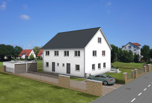 DH Janic Eingang_3D.png - Doppelhaushälfte mit 144,00 m² in Neumarkt in der Oberpfalz zum Kaufen