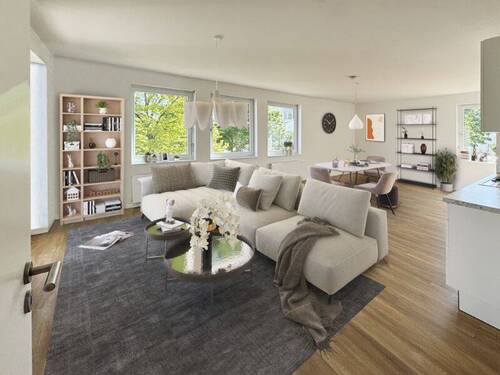 Beispiel Wohnzimmer - 3 Zimmer Etagenwohnung zur Miete in Schönefeld