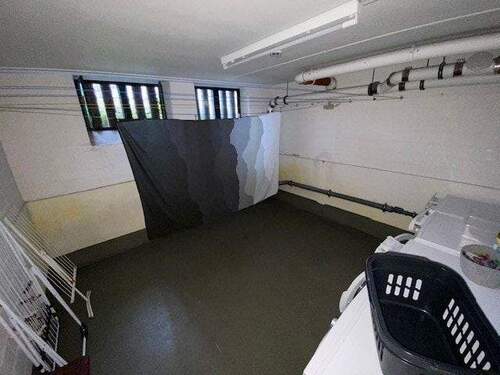 Gepflegt ist auch der Waschkeller - 