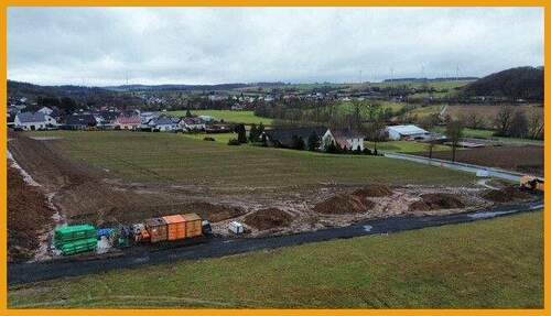 Blick auf das Neubaugebiet - 