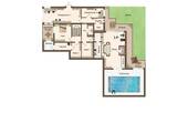 Untergeschoss mit Büro, Fitness, Pool - 