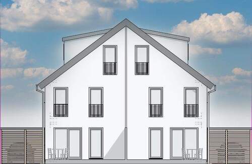 Gartenansicht - 5 Zimmer Doppelhaushälfte zum Kaufen in München