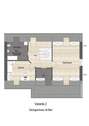 Dachgeschoss Variante 2 mit Bad - 