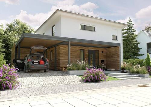 Einfamilienhaus-Flair-124-Kubus-Carport-Erweiterun - 
