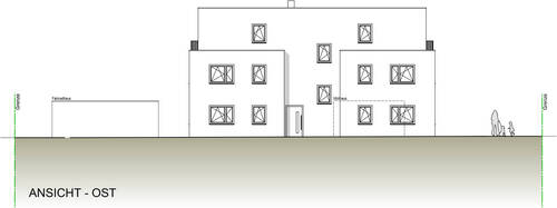 Ansicht Ost - 3 Zimmer Etagenwohnung in Nürnberg / Laufamholz