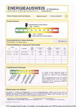 Energieausweis - 3 Zimmer Etagenwohnung zur Miete in Dresden