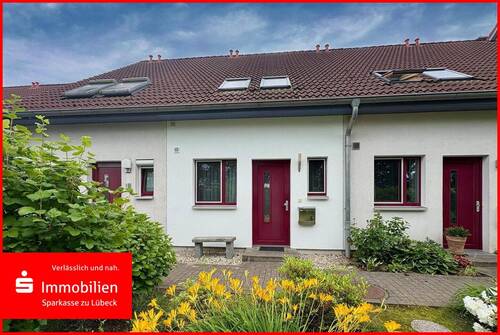 Frontansicht - Gepflegtes Mittelreihenhaus mit Ausbaureserve