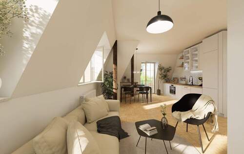 WE7-Wohn_Essen-Visualisierung - seltene Gelegenheit!- ruhige 2-Zimmer Dachgeschosswohnung mit Balkon im Preußischen Viertel