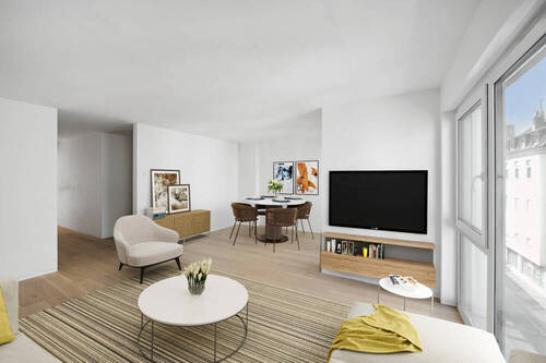 Wohnzimmer 2 - 2 Zimmer Etagenwohnung in Bonn