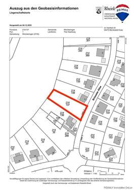 Flurkarte Wincheringen Auf Mont - 