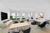Wohnzimmer - Nr. 13 NEUBAU Penthouse-Flair auf 57?m² - 2 Zimmer mit Weitblick