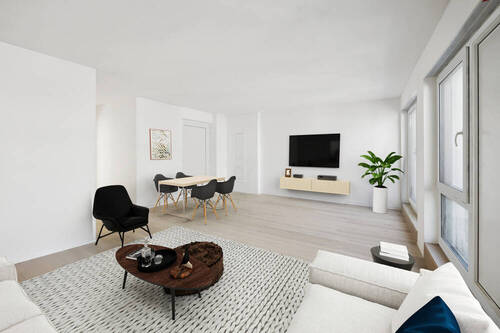 Wohnzimmer 2 - 2 Zimmer Etagenwohnung zum Kaufen in Bonn
