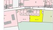 Katasterkarte Fenne Hausenstraße Grundstück 1 1224 m² Gelb - Grundstück in Völklingen / Fenne
