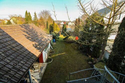 Balkonaussicht auf den Garten - 