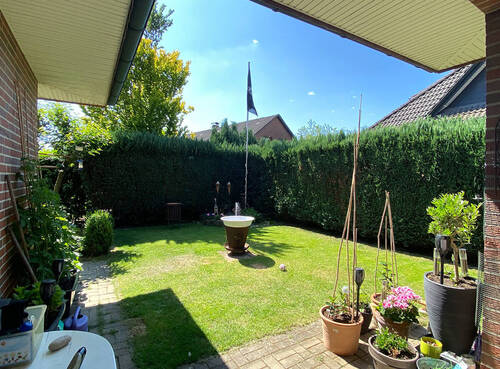 Blick von der überdachten Terrasse - 