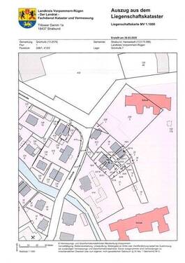 Flurkarte Grünhufe - 