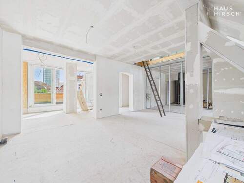 Wohnbereich Rohbau - 5 Zimmer Etagenwohnung in München