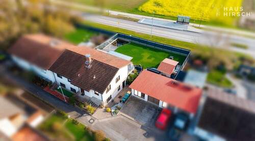 Drohnenaufnahme - 6 Zimmer Bungalow in Illingen