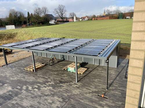 Carportanlage mit 50% der PV-Fläche - Etagenwohnung mit 93,50 m&sup2; in Hilter zum Kaufen