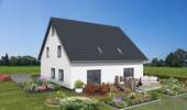 Außenansicht - +++NEUBAU+++ Moderne Doppelhaushälfte auf sonnigem Grundstück in Stralsund zu verkaufen