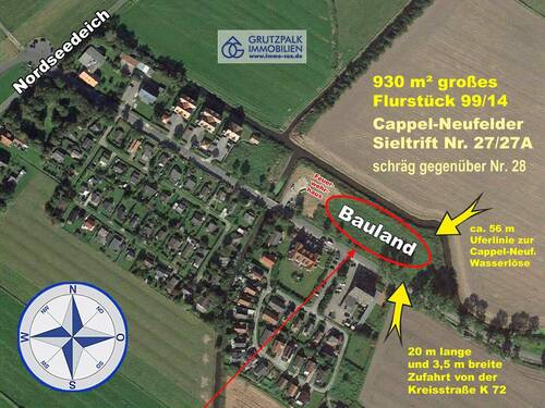 Bauplatz: nah zum Nordseedeich - 