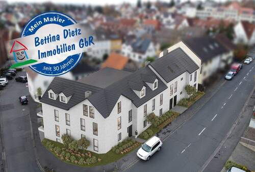 Visualisierung - **VERKAUFT**DIETZ: Bauträgergrundstück mit Baugenehmigung für ein 7-Familienhaus 640qm Wohnfläche